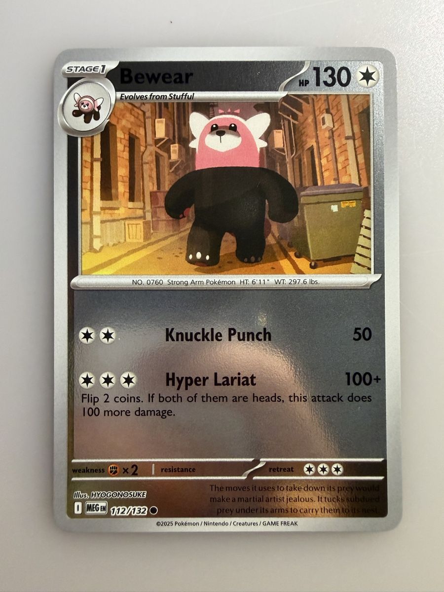 Pokémon Carte collezionabili: Bewear (MEG112) – Nuovo (secondo la descrizione) da Vevey venduto da Matx