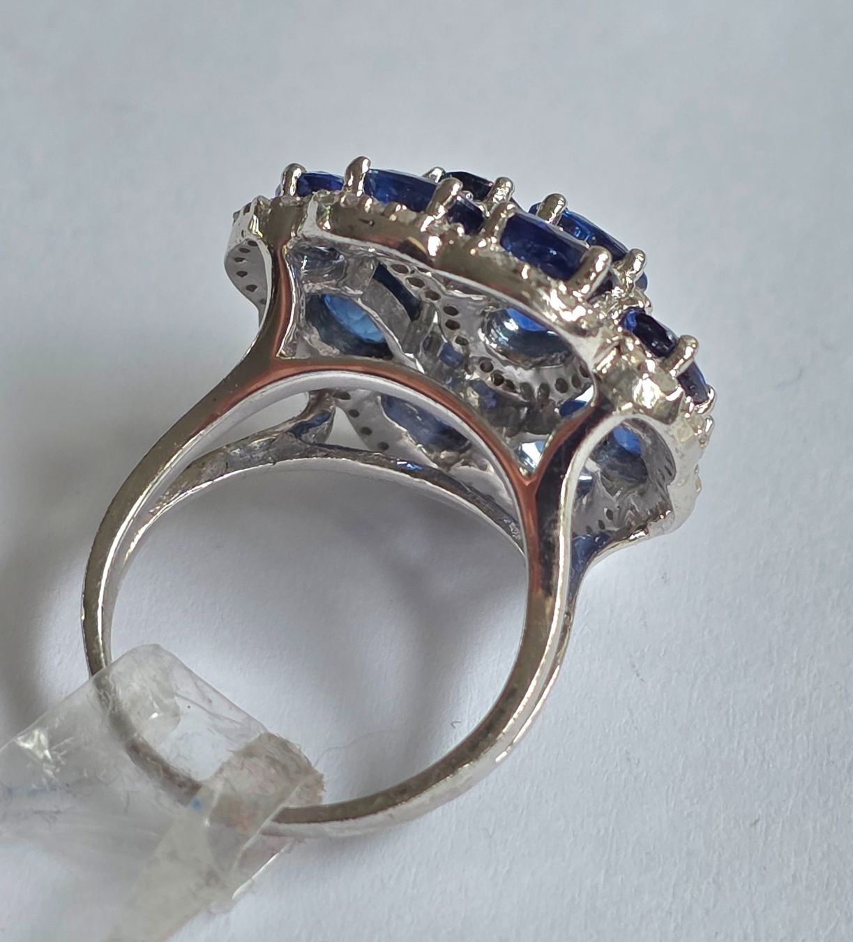 Anelli: Kyanite und Diamanten Fingerring – Nuovo (secondo la descrizione) da Zürich venduto da Bieter04 9