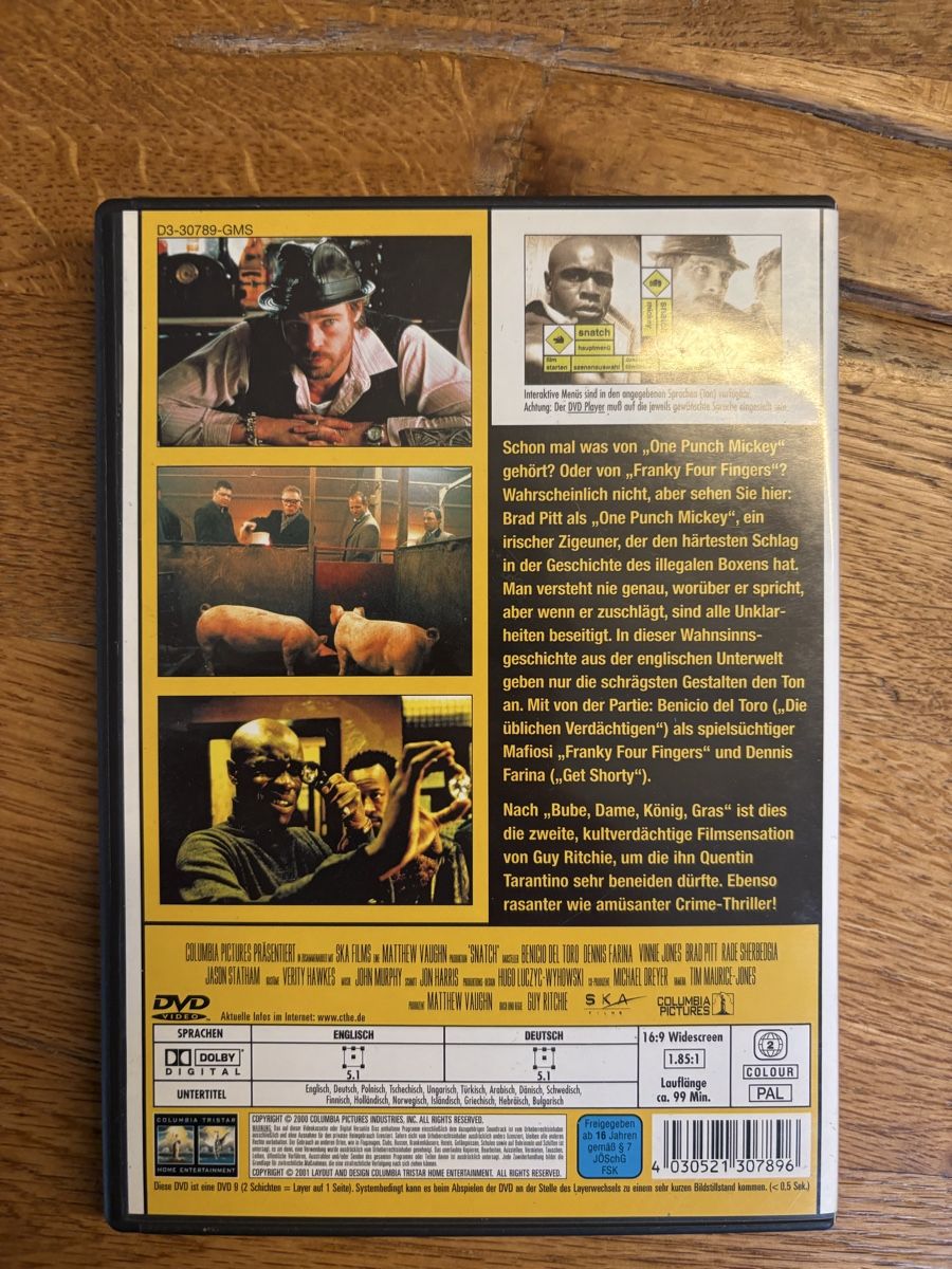 Alle DVDs: DVD Snatch – Gebraucht aus Zürich von lin_2f6p 1