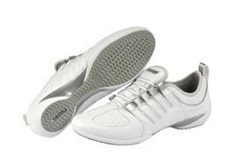 Geox Euphoria - Damen Sneakers - weiß silber -  Gr. 38 Leder