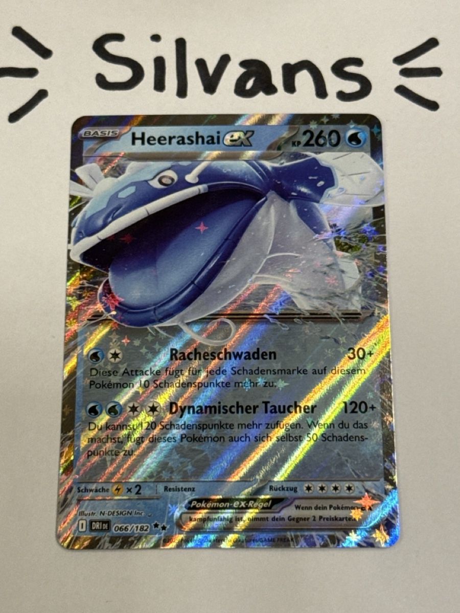 Pokémon Carte collezionabili: Heerashai ex DRI 066 Ewige Rivalen Deutsch – Nuovo (secondo la descrizione) da Wil SG venduto da Silvans