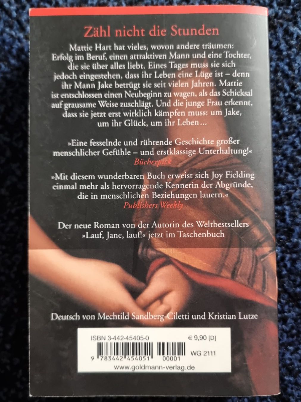 Bücher: Zähl nicht die Stunden - Joy Fielding – Gebraucht aus Unterseen von luceononuro 1