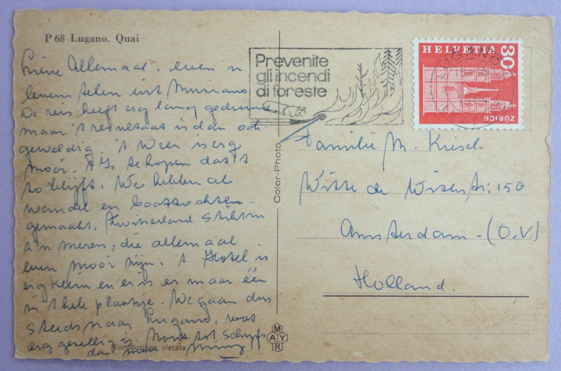 Cartoline postali: Lugano, Quai – Usato da Fétigny venduto da Billy2miny 1