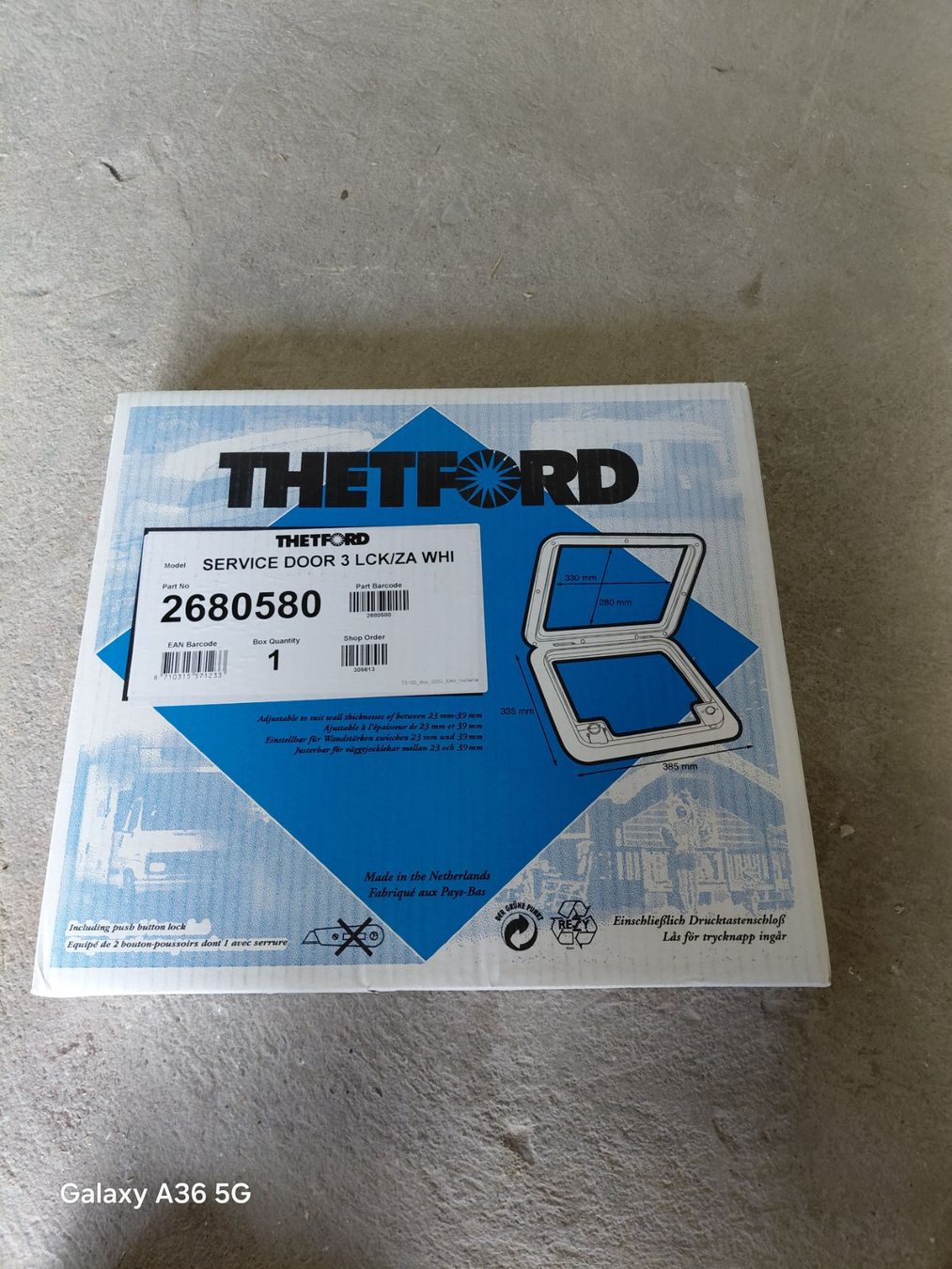 Thetford WC: WC Klappe – Nuovo e nell'imballaggio originale da Melchnau venduto da LUPUS-Offroad