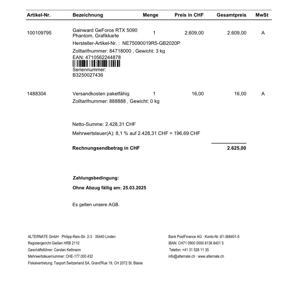 Nvidia Grafikkarten: Nvidia RTX 5090 32GB – Gebraucht aus Hirzel von Neway_44 6