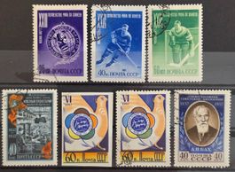 UdSSR 1957 Lot Eishockey WM Moskau Bach Werkzeugfabrik gest.