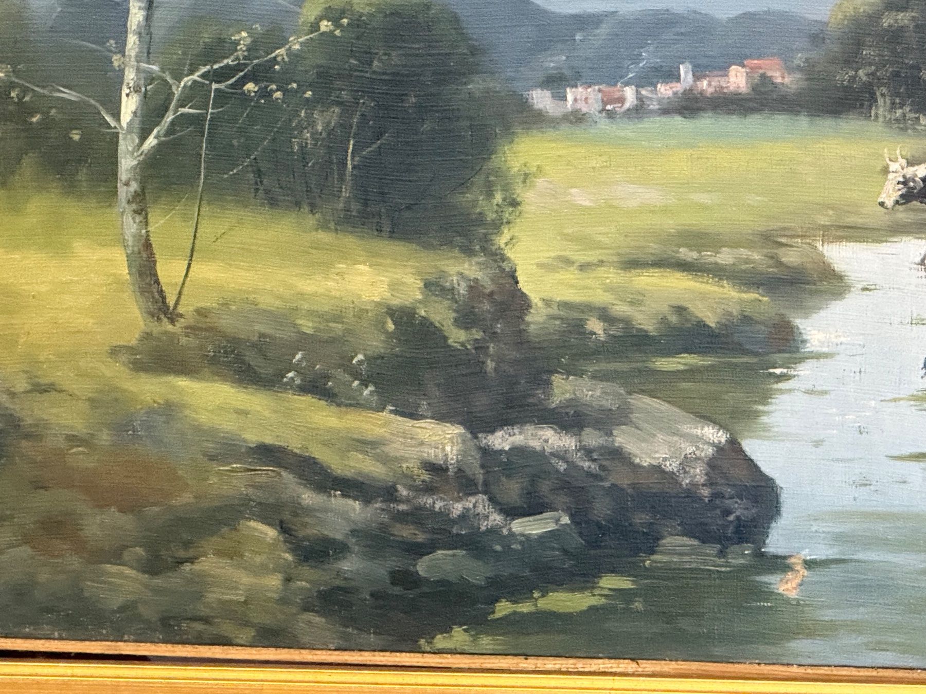Tableaux: (50) Altes Oelgemälde Landschaft signiert – D'occasion à Bern par Jwpm66 4
