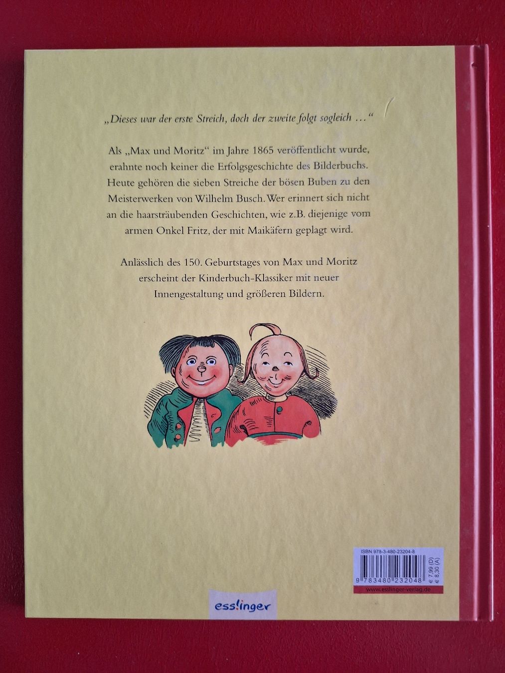 Libri: Max und Moritz – Usato da Niederglatt ZH venduto da Bobsli 2