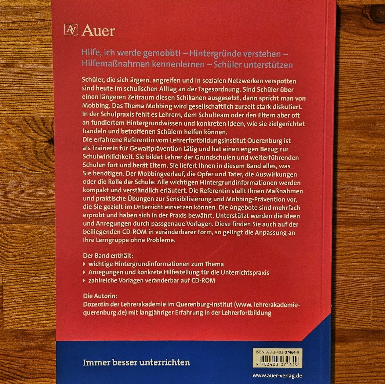 Bücher: MOBBING IN DER SCHULE - Das Praxisbuch – Neu (gemäss Beschreibung) aus Köniz von Crispx 1