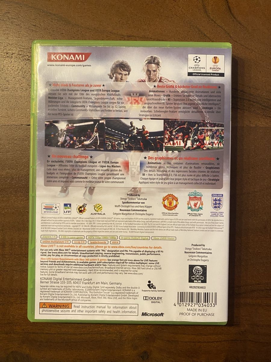Microsoft Giochi: Pro Evolution Soccer 2010 (PES 2010) für Xbox 360 – Usato da Thunstetten venduto da Virus_33 2