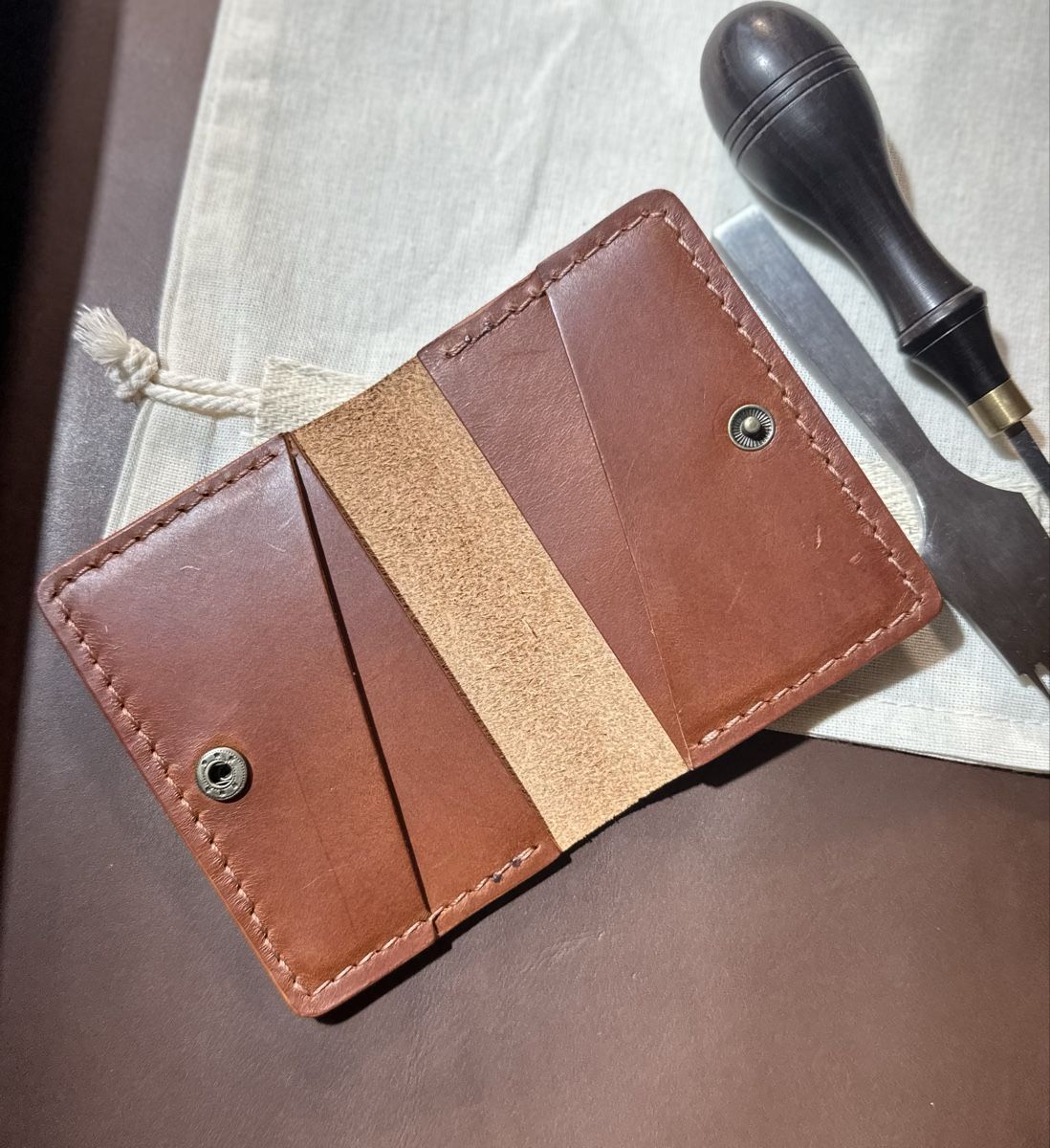 Portefeuilles: Handgemachter Leder Kartenhalter – Neuf avec emballage d'origine à Mettmenstetten par vad_57p2 3