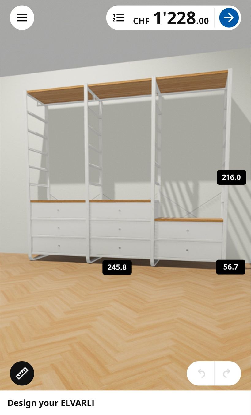 Ikea Armadi: Modular wardrobe storage Elvarli – Usato da Zürich venduto da acc_m6jp 5