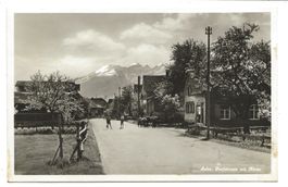 Salez (SG) Rheintal - Dorfstrasse - Tanksäule - Alvier  1934