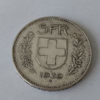 5 CHF Jahrgang 1939