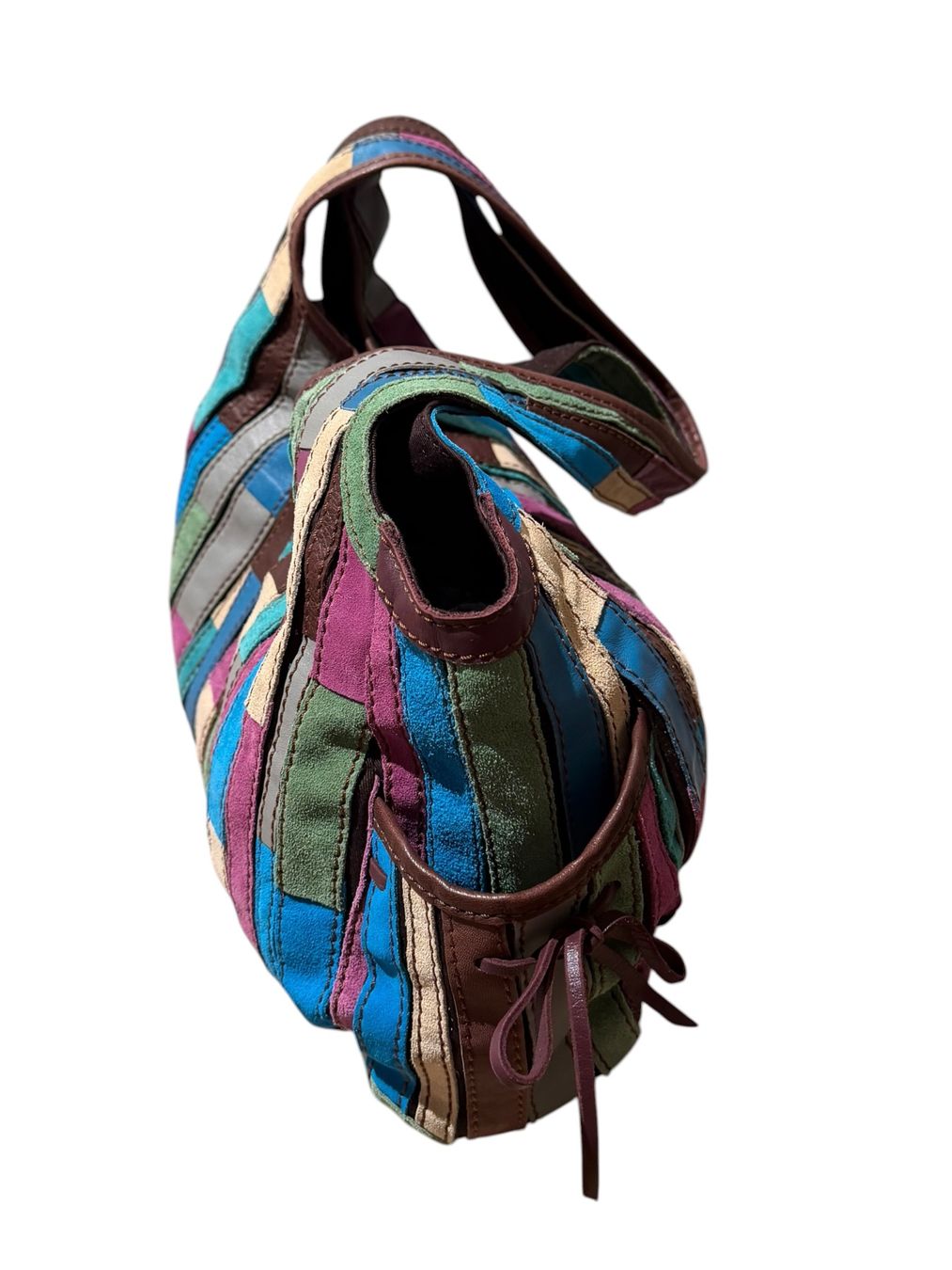 Taschen für Damen: LUCKY BRAND TASCHE ECHT LEDER PATCHWORK MEGA – Gebraucht aus LUZERN von modeundlifestyle 2