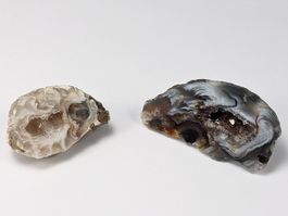 Achat Geoden(Feenschloss) 2Stk. 4,2 und 3,2cm