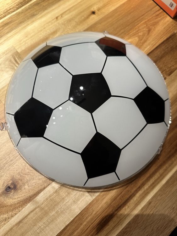 RGB Farbwechsel Fußball LED Deckenleuchte Für Kinderzimmer - Dimmbar, Farbwechsel, 42cm, 24W, Mit Fernbedienung Jungen Zimmer Lampe