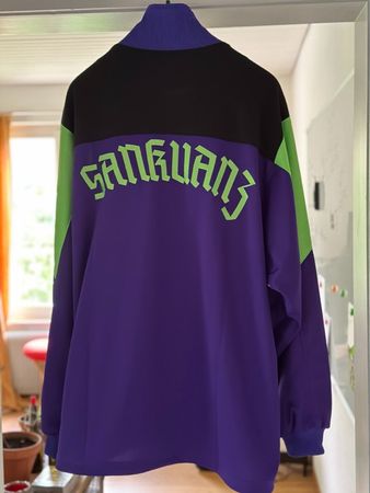 Sankuanz SS19 Logo Track Jacket lila/neongrün Gr. L