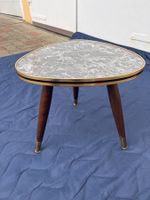 Blumenhocker Nierentisch 50er 60er Jahre, Blumentisch massiv