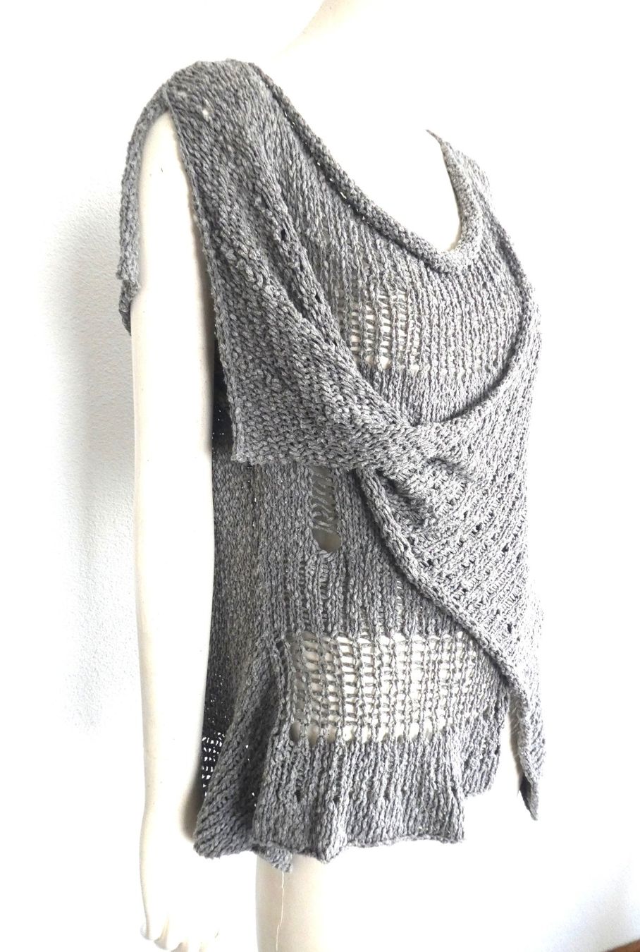 Maglioni & Felpe: Lily White exklusiver Sommer Pullover Grobstrick Top, M/L – Usato da Berneck venduto da chouchou1415 3