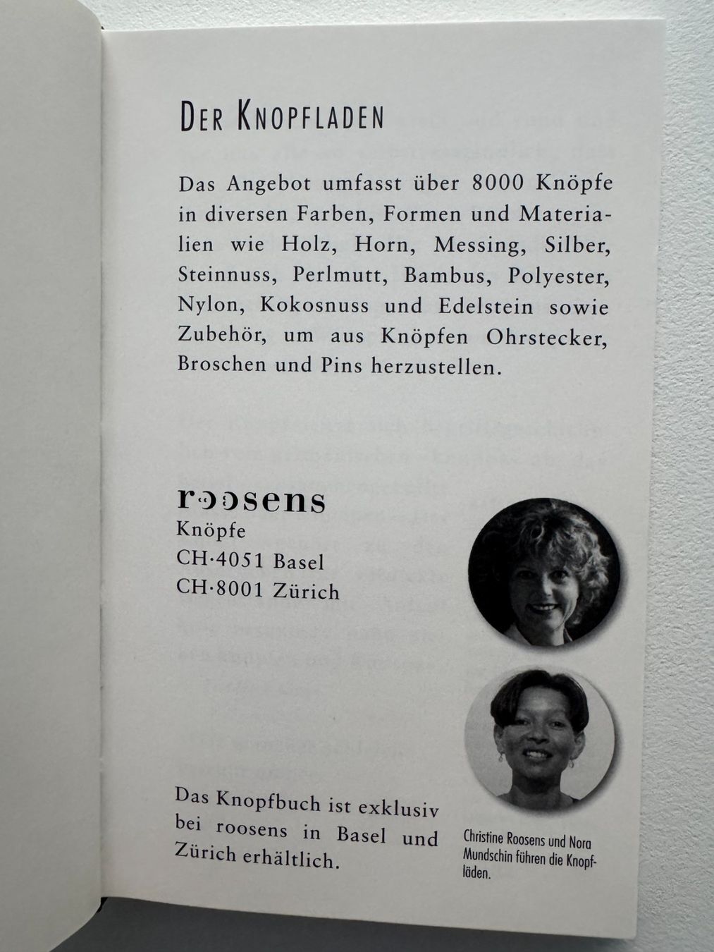Libri: Roosens - Knopfbuch – Usato da Basel venduto da Kornblumen 2