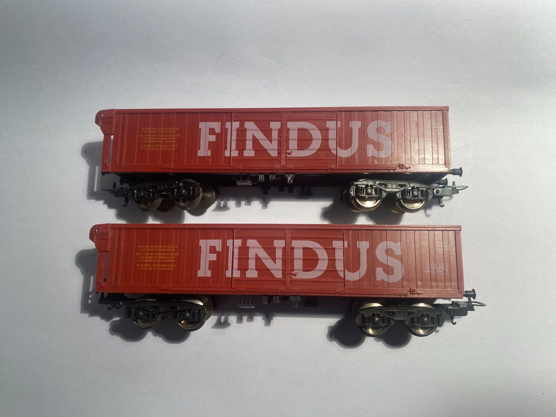 Lima Modelleisenbahnen: Lima 2x Güterwagen Findus SNCF, DC Achsen – Gebraucht aus Buchrain von Modellbahn11 1