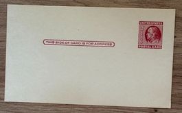 UNITED STATES OF AMERICA POSTAL CARD