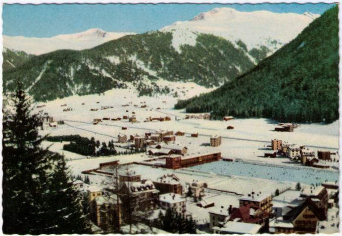 Cartoline postali: Davos mit Eisbahn – Usato da Binningen venduto da Mountainrider