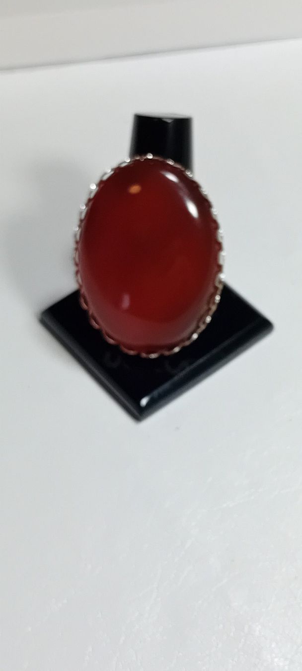 Anelli: ring antiksilber platered  mit rot achat – Nuovo (secondo la descrizione) da Basel venduto da bij_5hqd 4