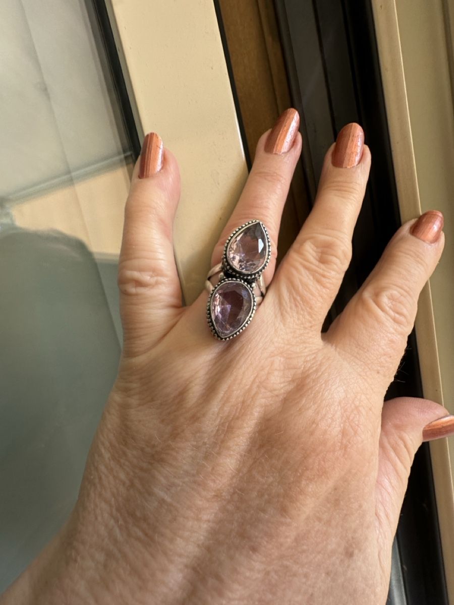Ringe: Silber Ring mit Kunzit Halbedelsteinen  – Neu und originalverpackt aus Kriens von Hortensie6 2