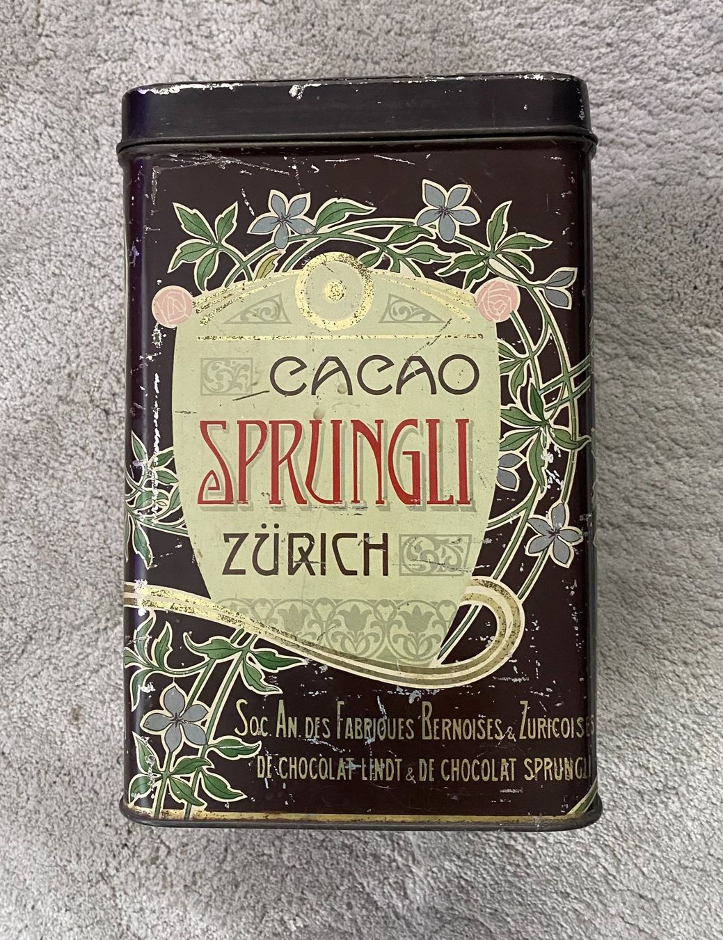 Lindt Ecriteaux: Cacao Sprüngli Zürich Dose – D'occasion à Langrickenbach par Myandrin 3