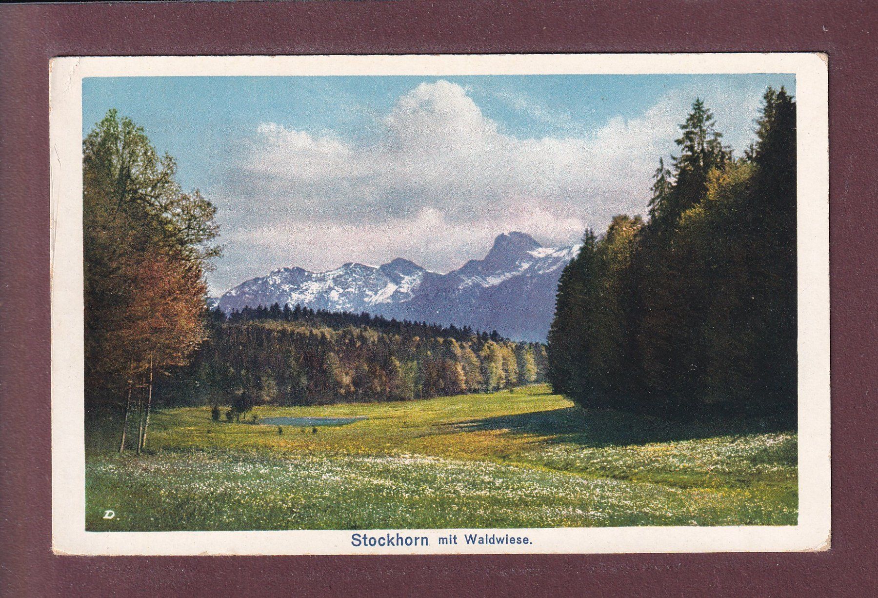 Cartoline postali: STOCKHORN - Waldwiese // Eckbug // – Usato da Pully venduto da nicecards