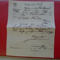 1891, seltenes TELEGRAMM nach WANGEN a/AARE +Stabstempel!