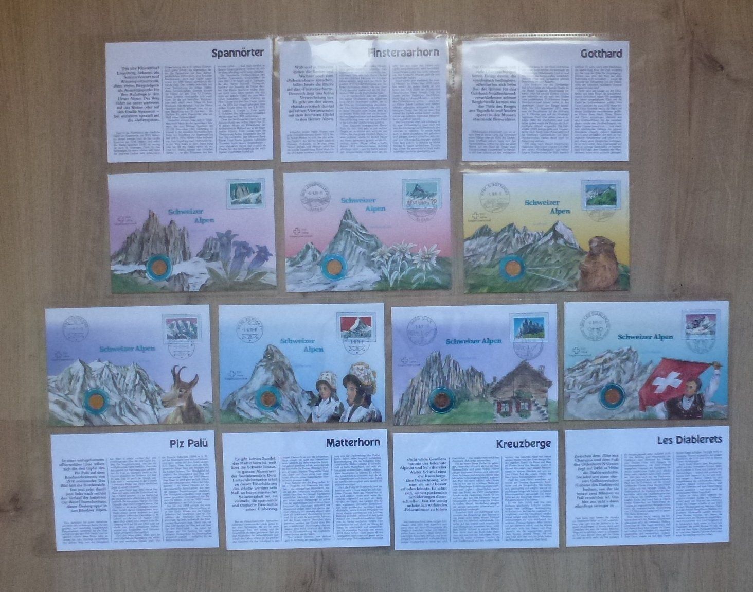 Alle Münzen: Lot ++ 7 Stück Numisbriefe Schweizer Alpen – Gebraucht aus Walkringen von Casablanca777