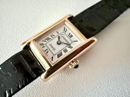 CATENA “Tank” type, X-Small, Plaqué or, Quartz, Swiss