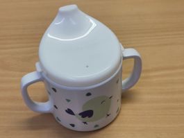 Babylove Trinklernbecher mit Deckel 2 Stueck gut erhalten