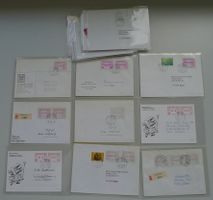 1979-1998, 26 Automatenmarken Briefe mit Abarten!