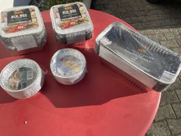 Alu-Boxen Set Grillschalen neu