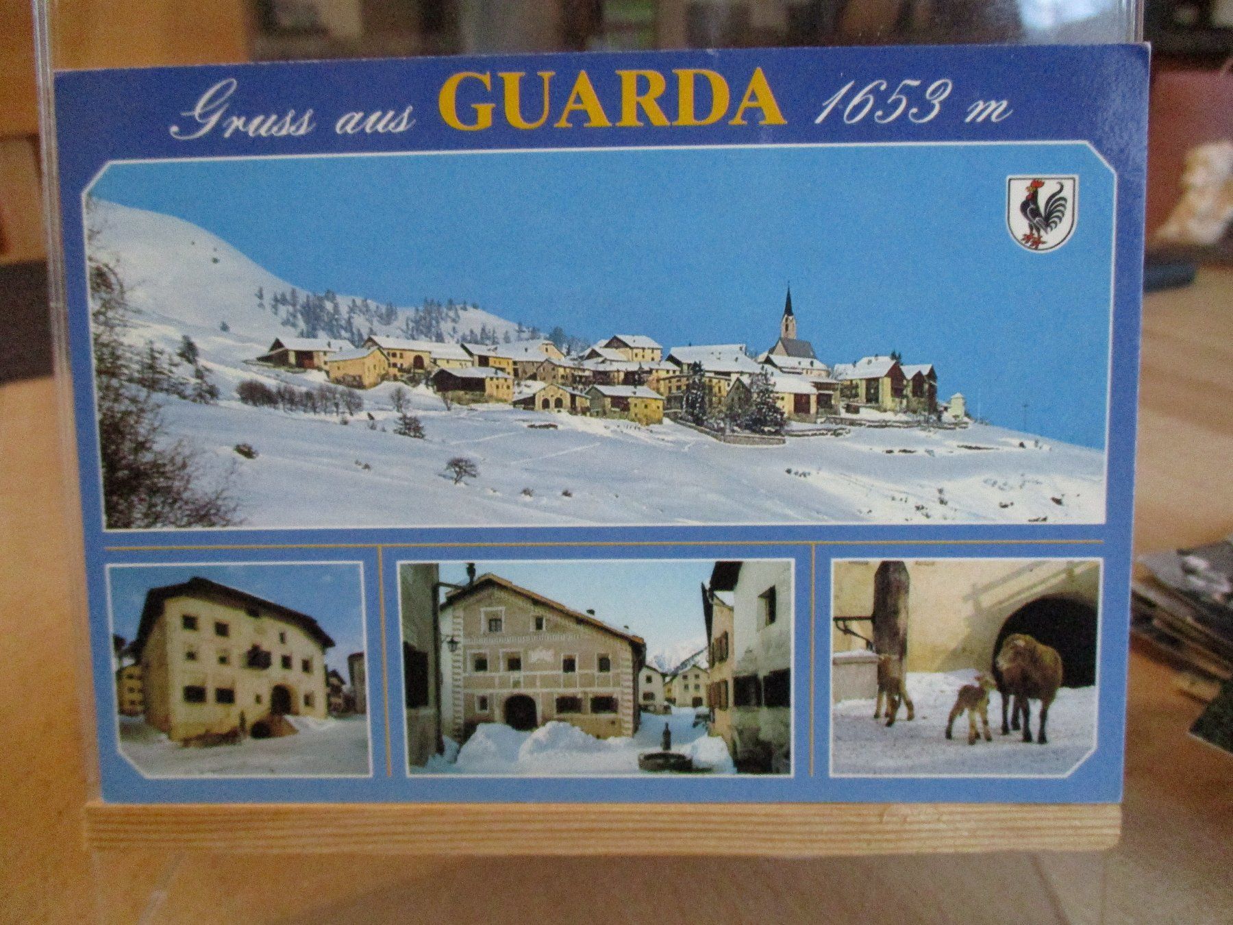 Cartoline postali: Guarda Engadin Postkarte  2  1989 – Usato da Felsberg venduto da sanwill
