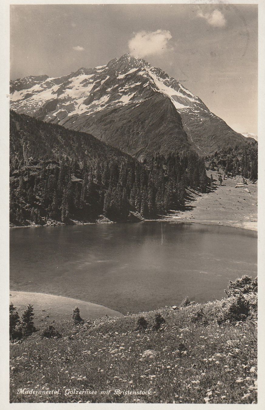 Ansichtskarten: AK Golzernsee - gel. 6.8.1930 – Gebraucht aus Fribourg von schnalla92