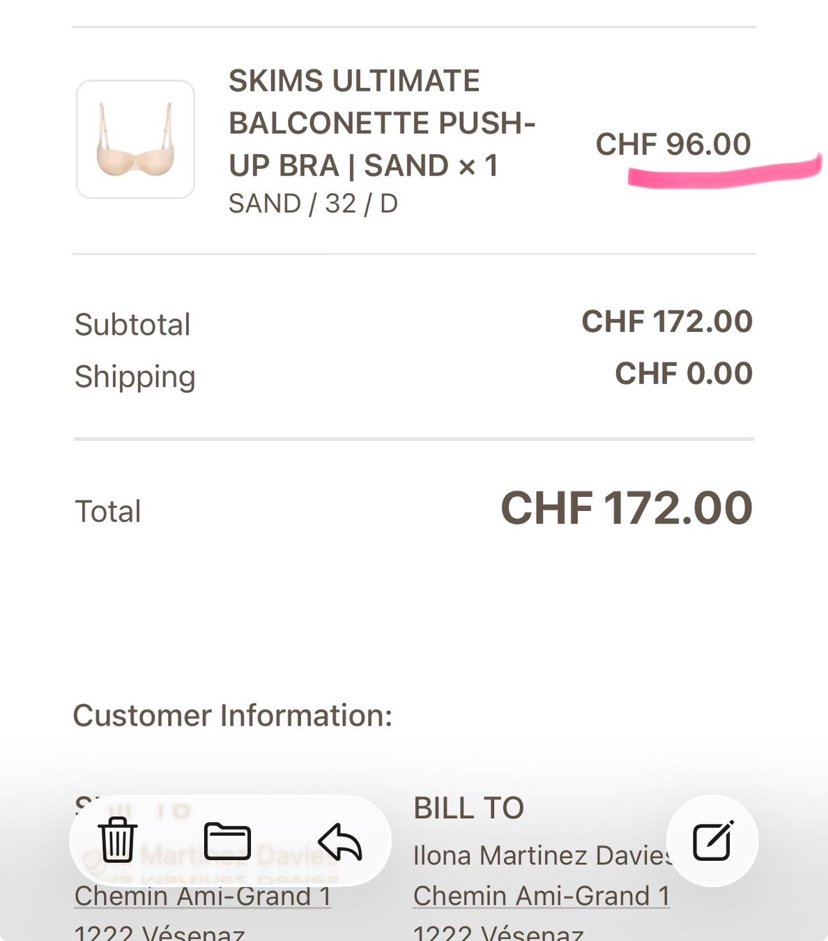 Skims Altra biancheria intima: Skims balconette push up 32D – Nuovo (secondo la descrizione) da Vésenaz venduto da ilomd 4