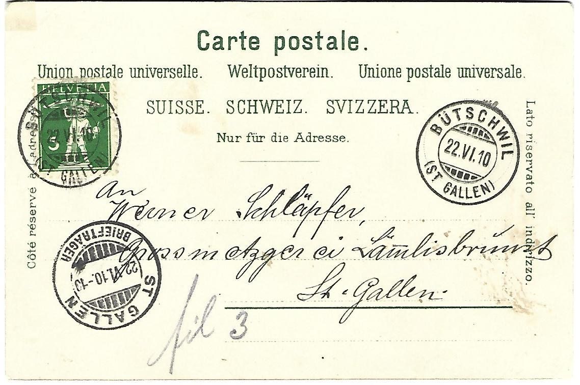 Cartes postales: Alpfahrt Stempel Bütschwil – D'occasion à Wetzikon ZH par Brulu100 1