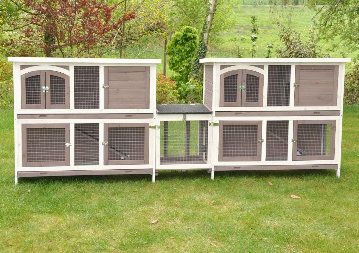 Gabbie, trasporto & Sicurezza: Doppel Hasenstall Kombi 280x50x104 cm – Nuovo e nell'imballaggio originale da Bottighofen venduto da zaap 1
