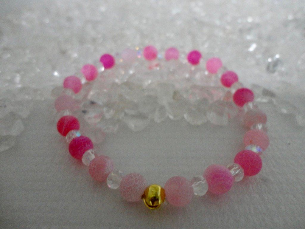Bracciali & Braccialetti: Armband Achat, Tschechischer-Kristall. – Nuovo (secondo la descrizione) da Biberist venduto da tl-schmuck