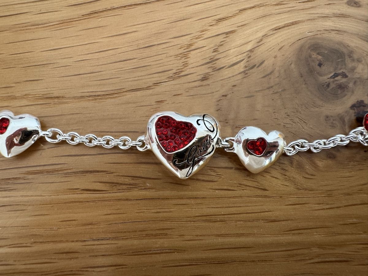 Guess Bracciali & Braccialetti: Armband von Guess mit roten Steinen – Usato da Uznach venduto da Martina191185 3