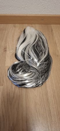 Neue Schwarz-weiss Perücke Fasnacht/Mottoparty