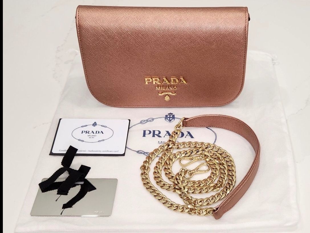 Prada Taschen für Damen: Prada Tasche in Roségold - Handtasche oder Clutch – Neu (gemäss Beschreibung) aus Gstaad von Kunst1996 3