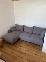 Ecksofa grau mit Schlaffunktion. !Wichtig! In Grächen abzuho