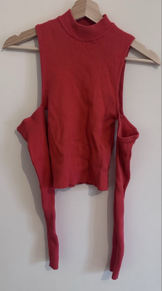 Bershka Top: Pull Bershka corail taille S ouvert aux épaules 45 caractère – Nuovo (secondo la descrizione) da Onex venduto da ale_5fgb