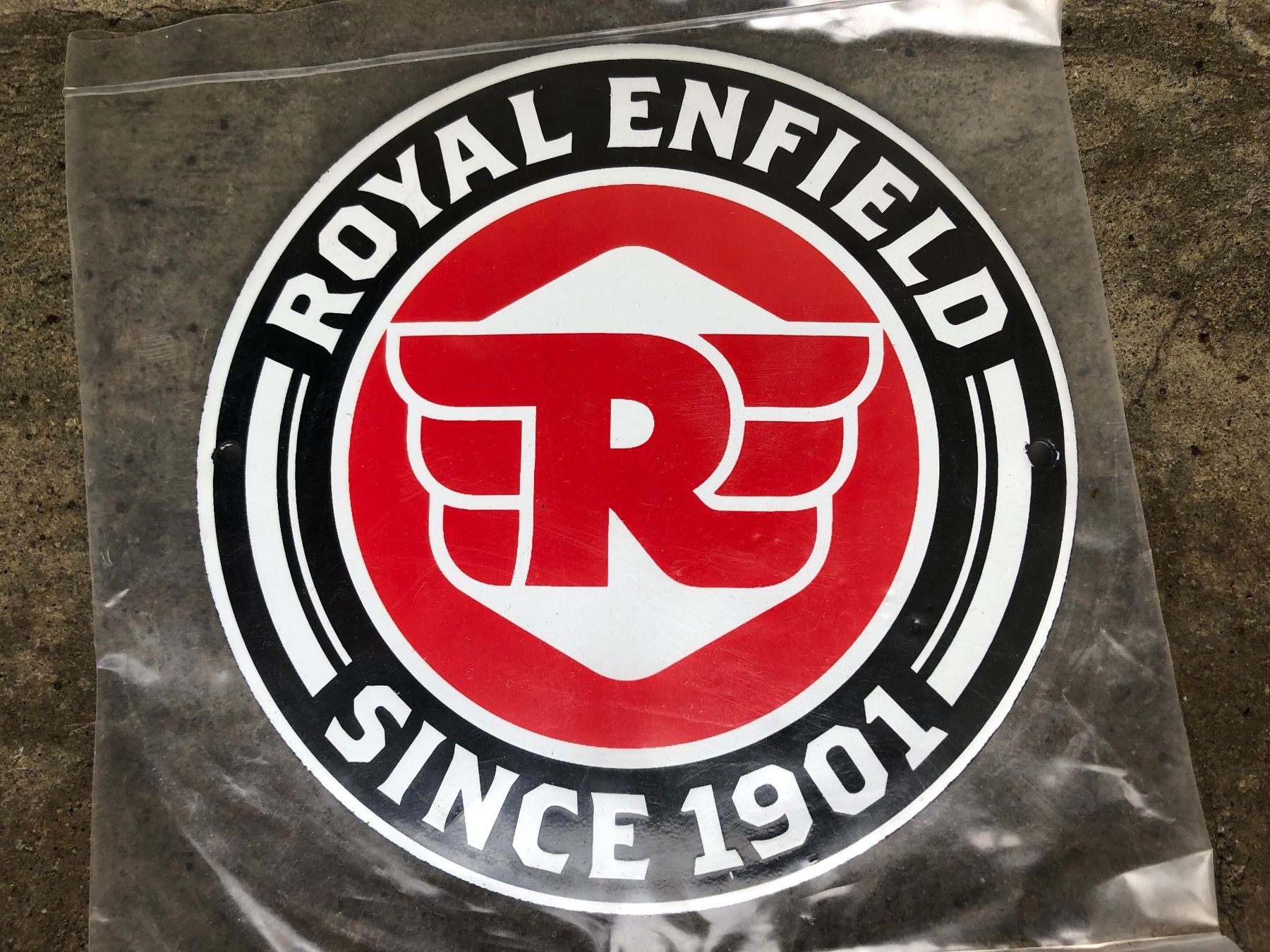 Insegne: Royal enfield since 1901 Oldtimer classic motorrad – Nuovo (secondo la descrizione) da Reinach AG venduto da rares75